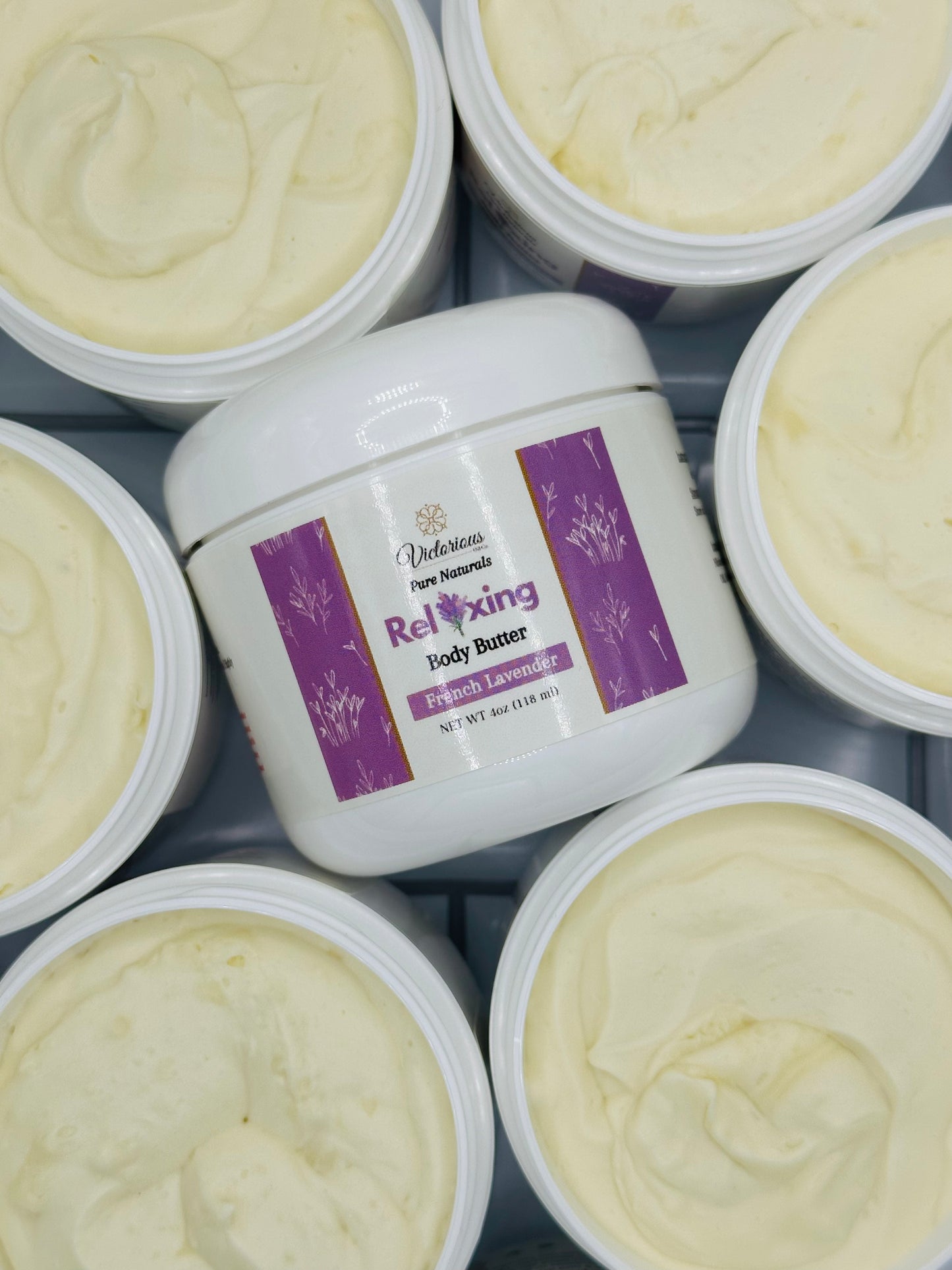 Relaxing Lavender Body Butter with Shea & Jojoba Oil
