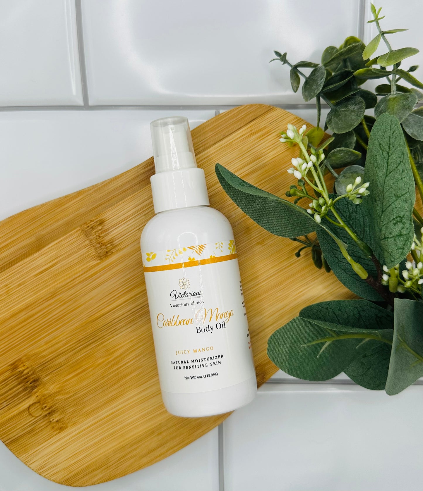 Caribbean Mango Body Oil with Argan Oil & Vitamin E