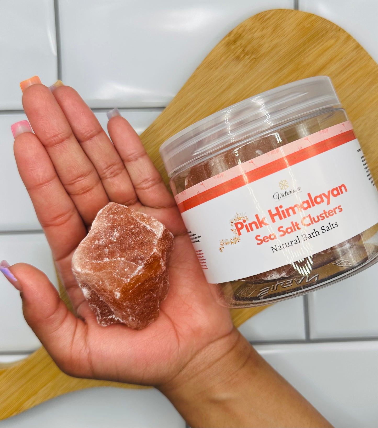 Pink Himalayan Salt Clusters