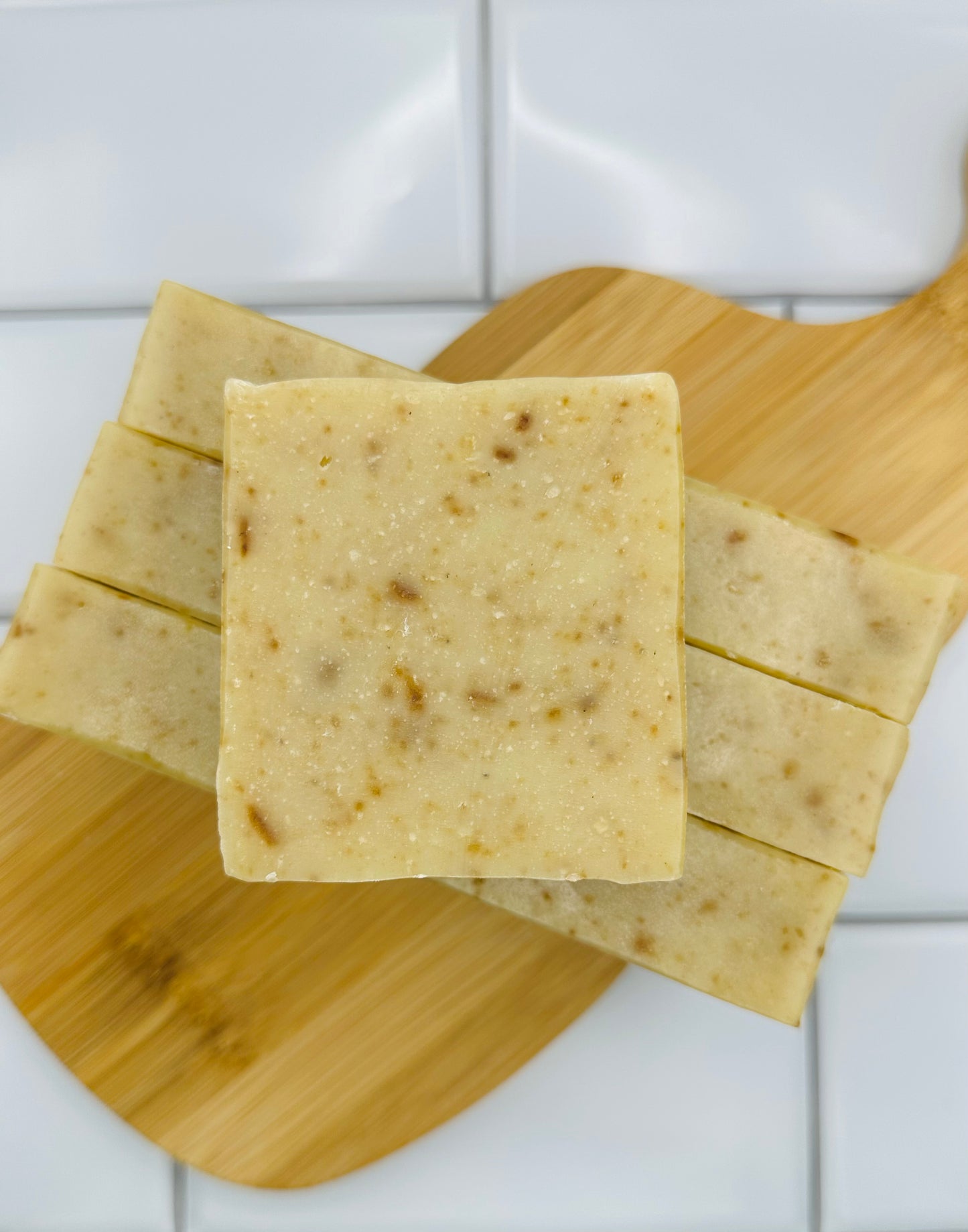 Restoration Creamy Soap Bar with Cocoa Butter, Baobab Oil and Black Soap Crumbles