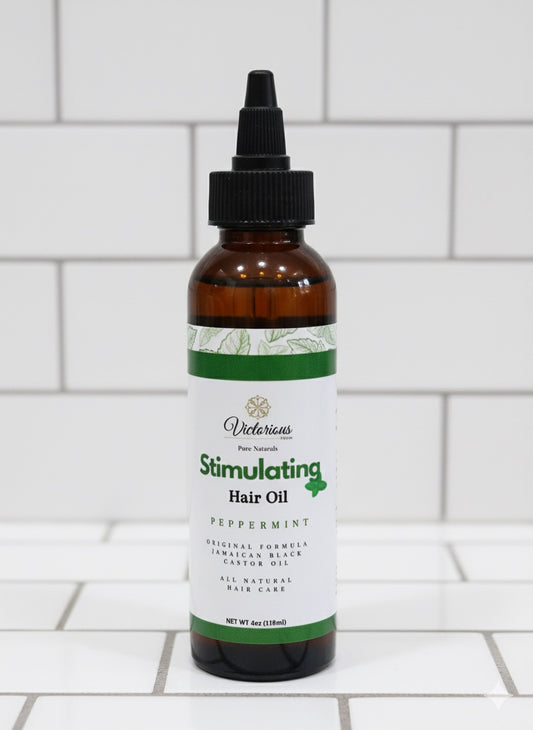 Victorious Hair Oil with Jamaican Black Castor Oil & Peppermint Oil