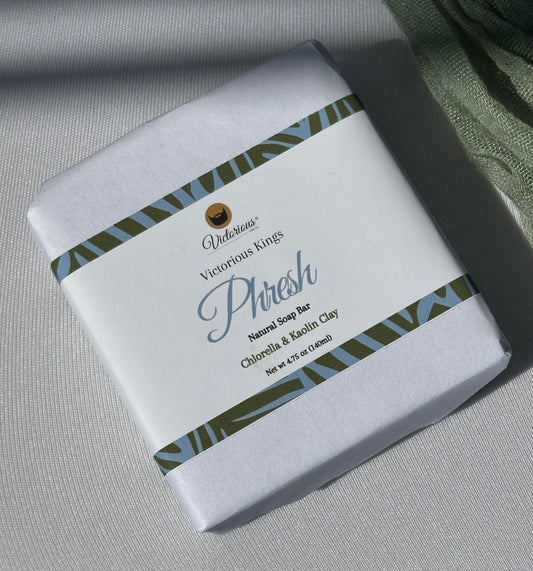 Phresh Detoxifying Soap Bar with Chlorella & Kaolin Clay