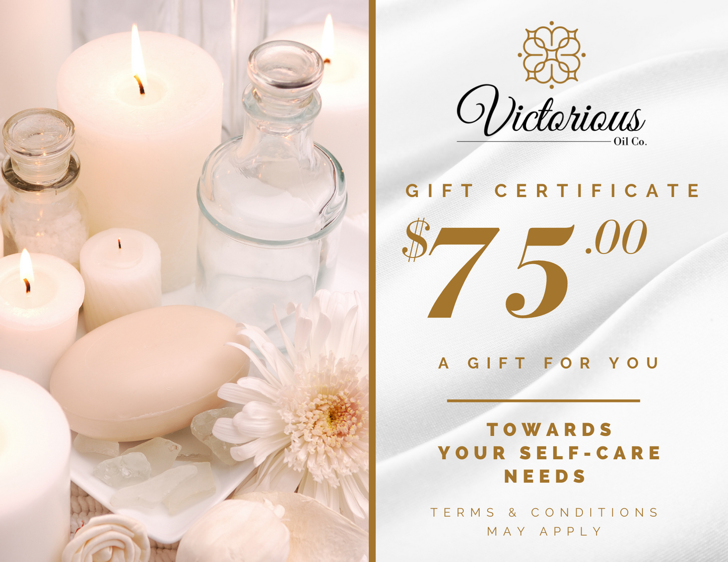 Victorious Oil Company Gift Certificates